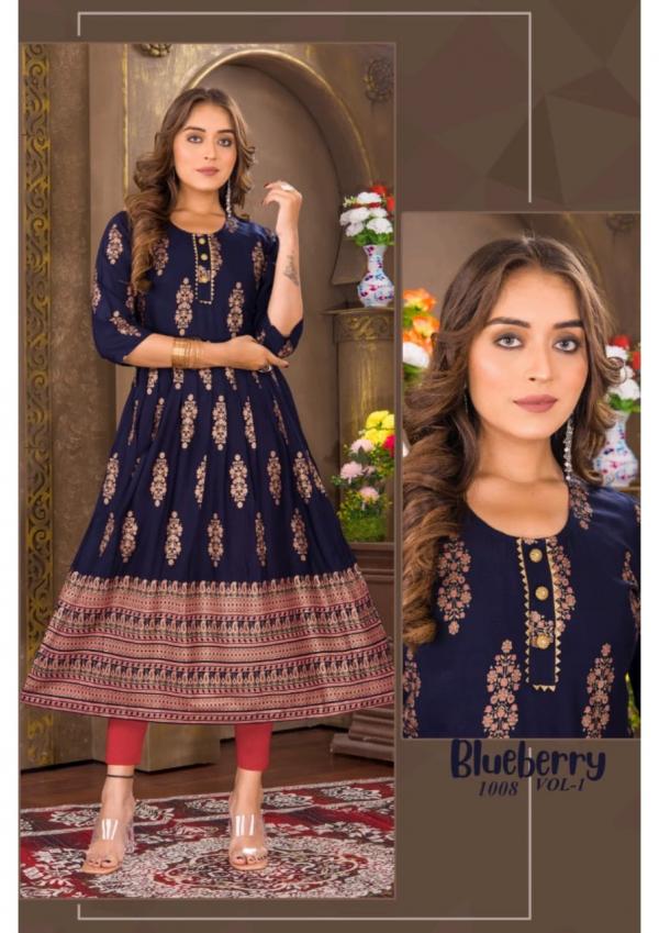 Blueberry Vol 1 Ethnic Wear Anarkali Kurti Collection